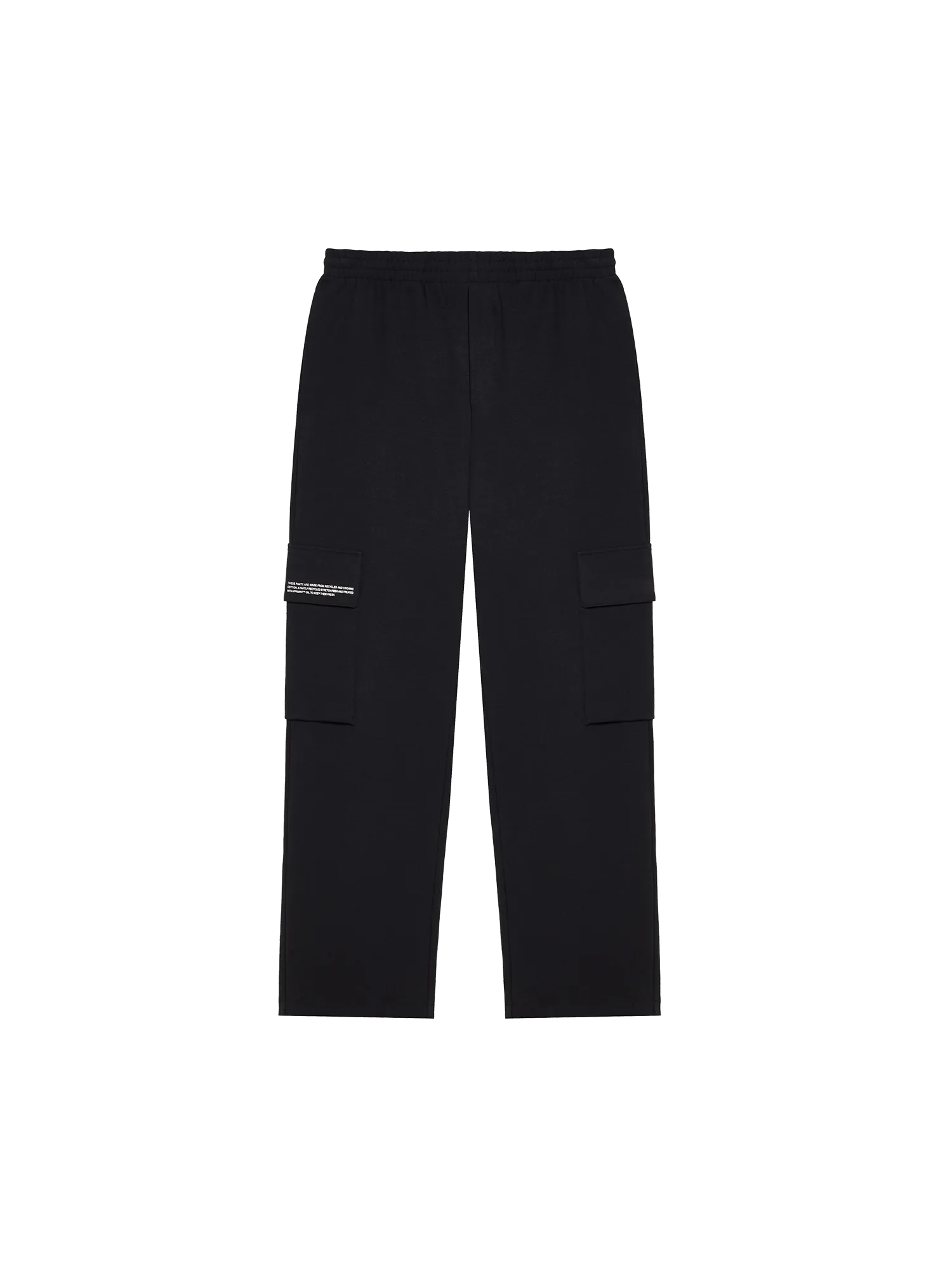 Mens Double Jersey Cargo Track Pantsblack