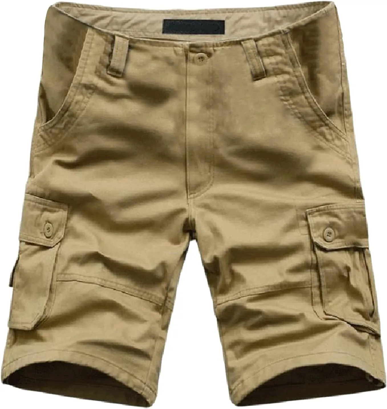 Men's Leisure Cargo Shorts Solid Multi-Pocket Trousers Hiking Shorts Fashion Joggers Casual Sports Workwear for Men
