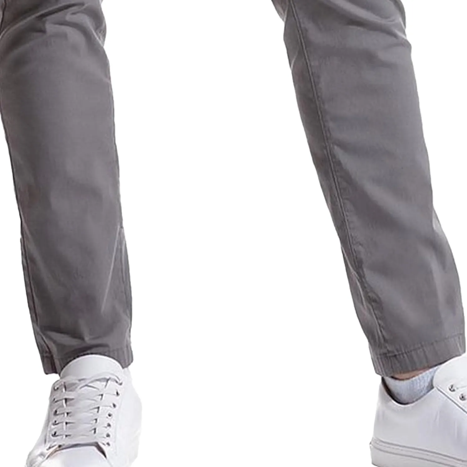 Men's Slim Fit Casual Straight Leg Pants Solid Business Quick Dry Trousers Stylish Classic Outdoor Pants