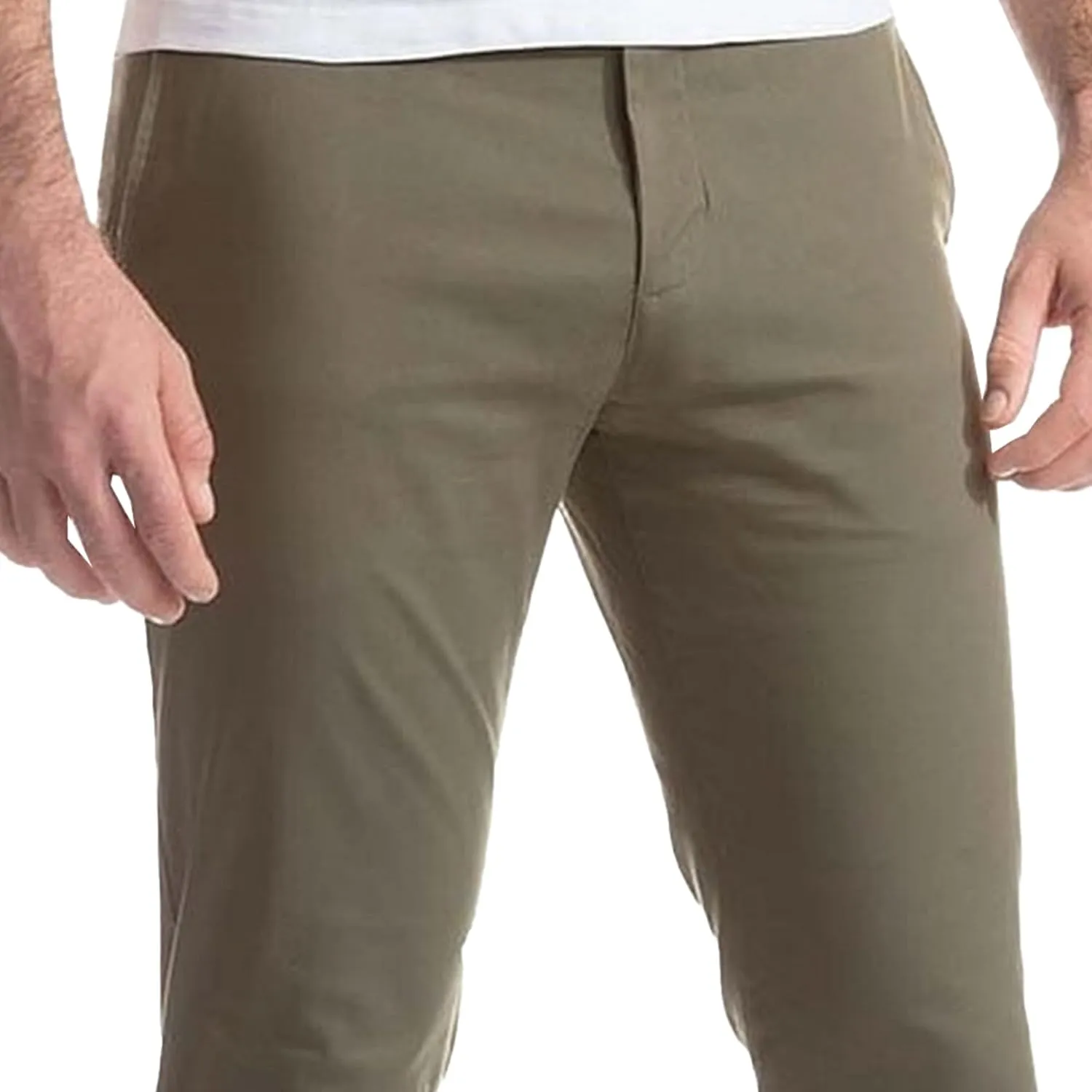 Men's Slim Fit Casual Straight Leg Pants Solid Business Quick Dry Trousers Stylish Classic Outdoor Pants