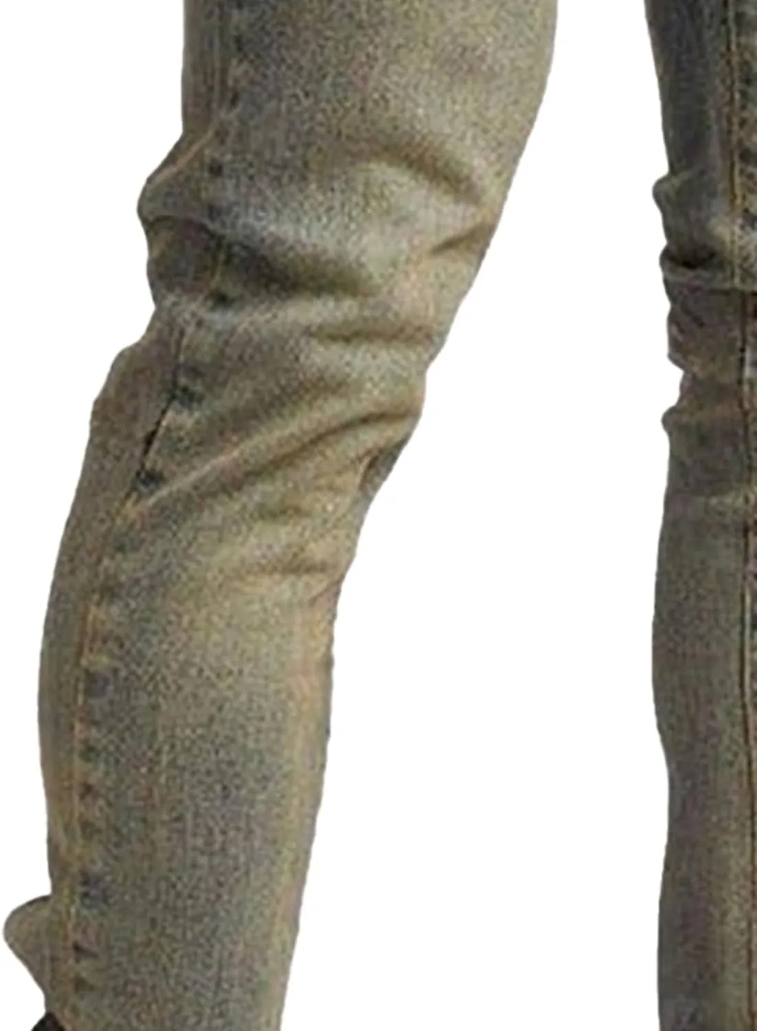 Men's Slim Fit Classic Washed Jeans Vintage Straight Leg Denim Pants High Waist Casual Jeans Trouser