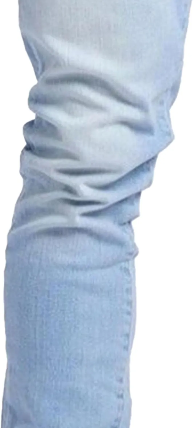 Men's Slim Fit Classic Washed Jeans Vintage Straight Leg Denim Pants High Waist Casual Jeans Trouser