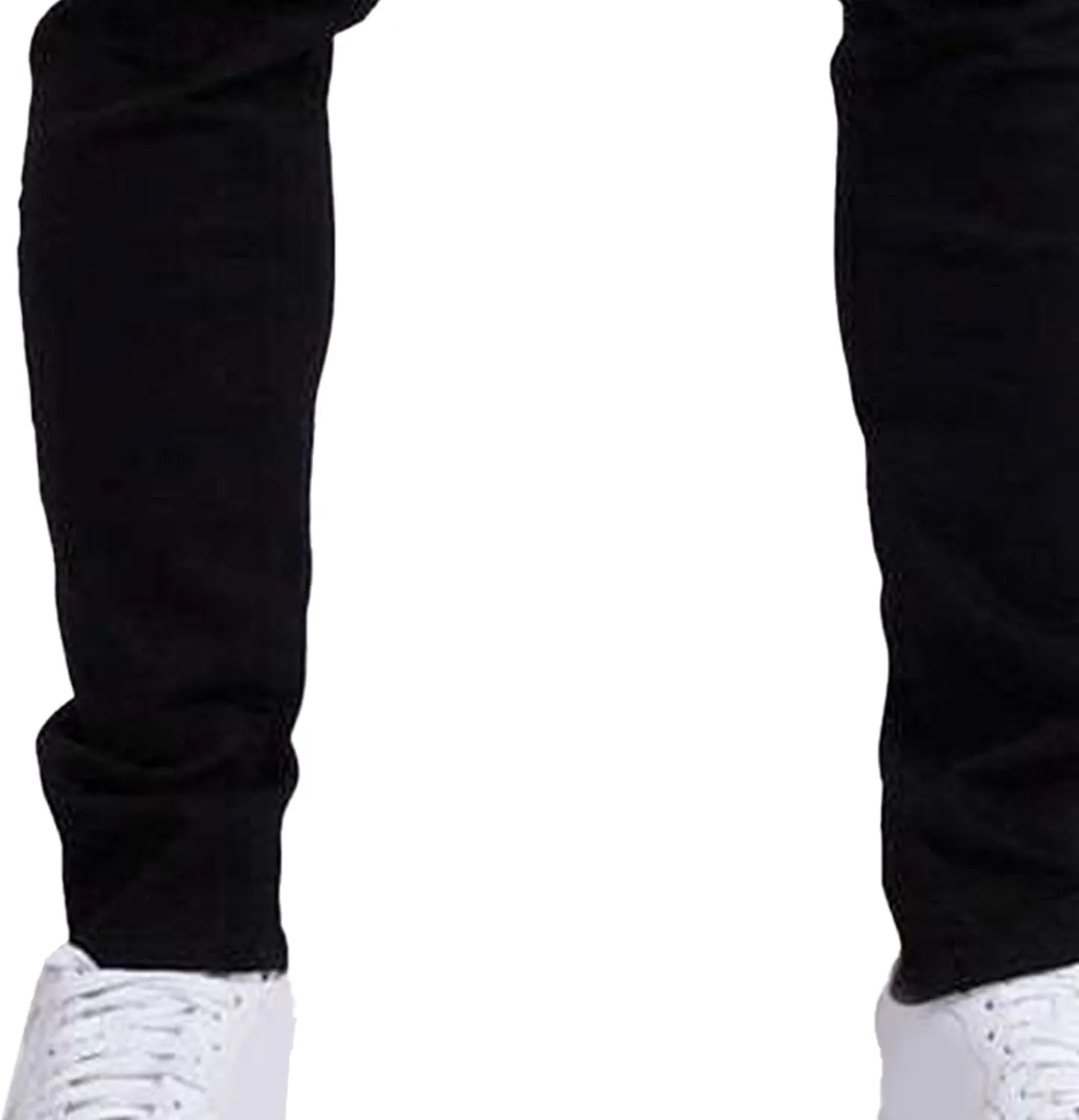 Men's Slim Fit Classic Washed Jeans Vintage Straight Leg Denim Pants High Waist Casual Jeans Trouser