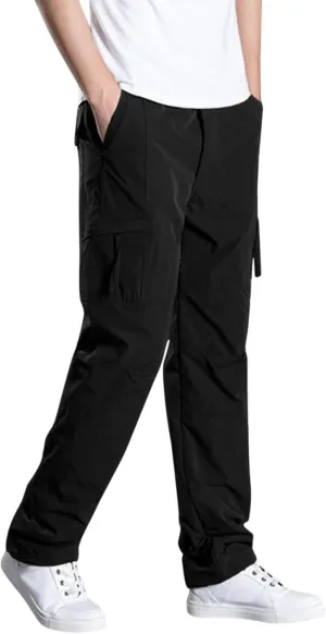 Mens Street Style Cargo Pants Military Tactical Combat Versatile Trouser Dressy Stylish Solid Loose Casual Versatile Overalls