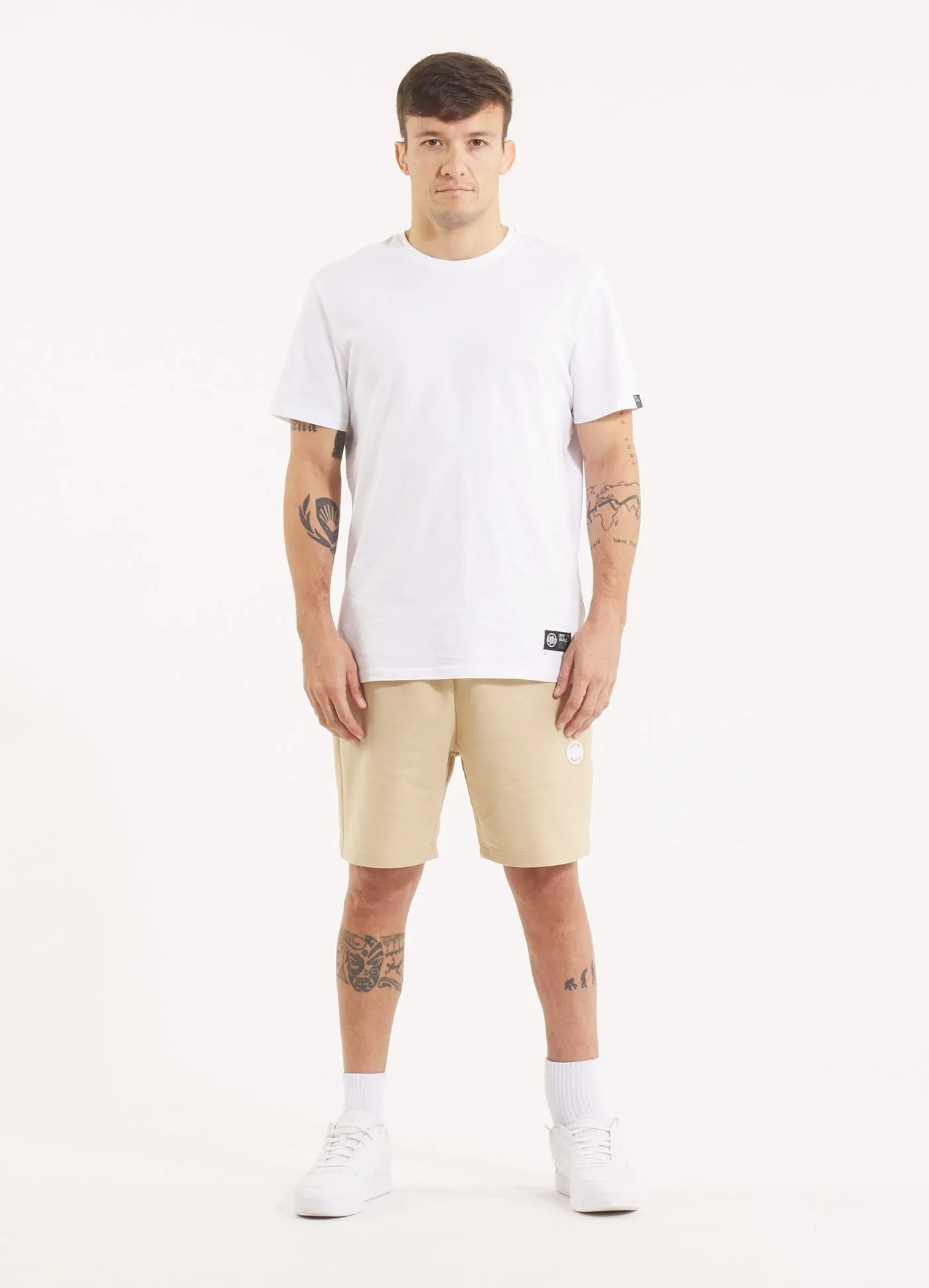 Men's sweat shorts NUGGET - Light sand