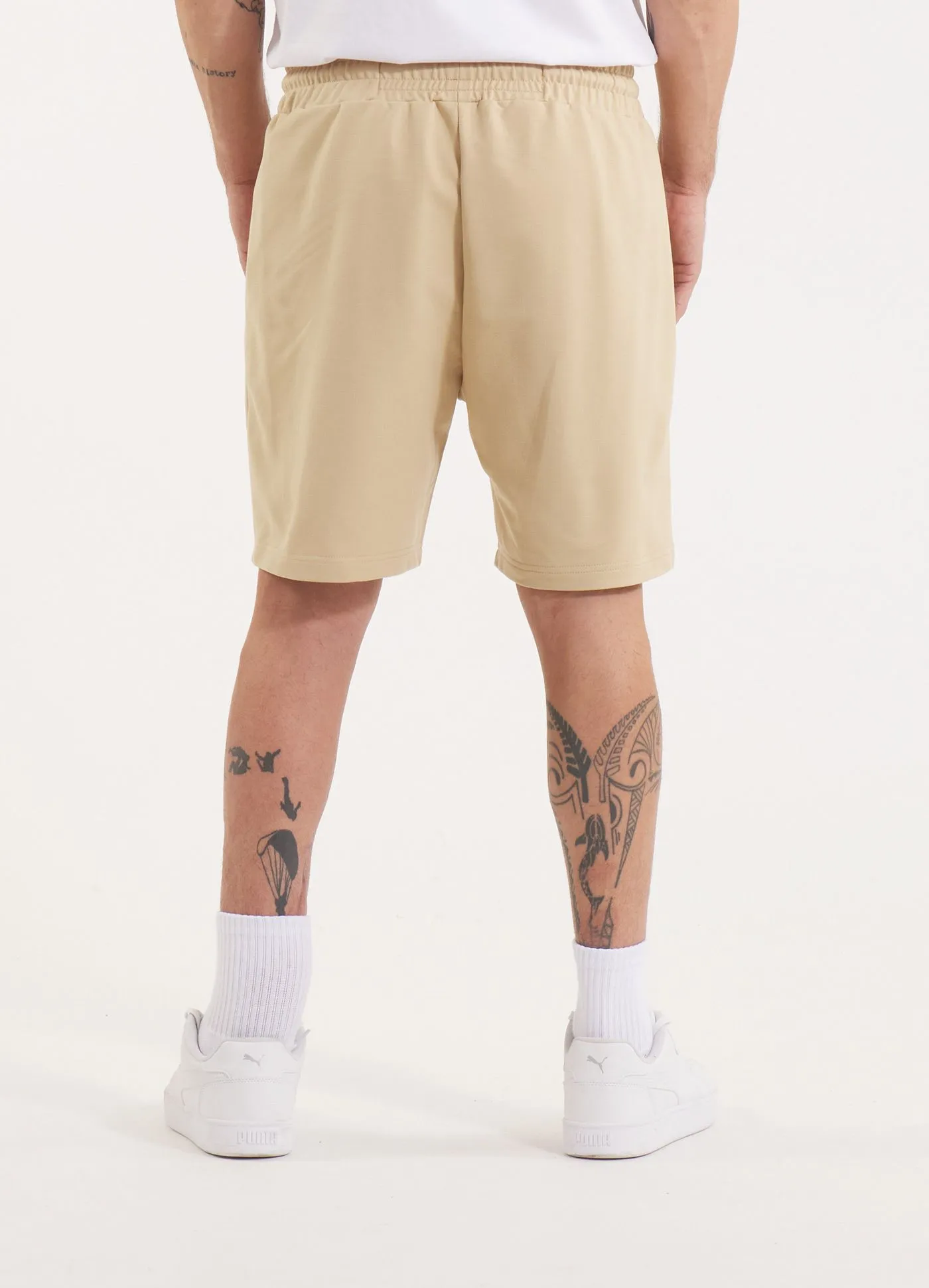 Men's sweat shorts NUGGET - Light sand