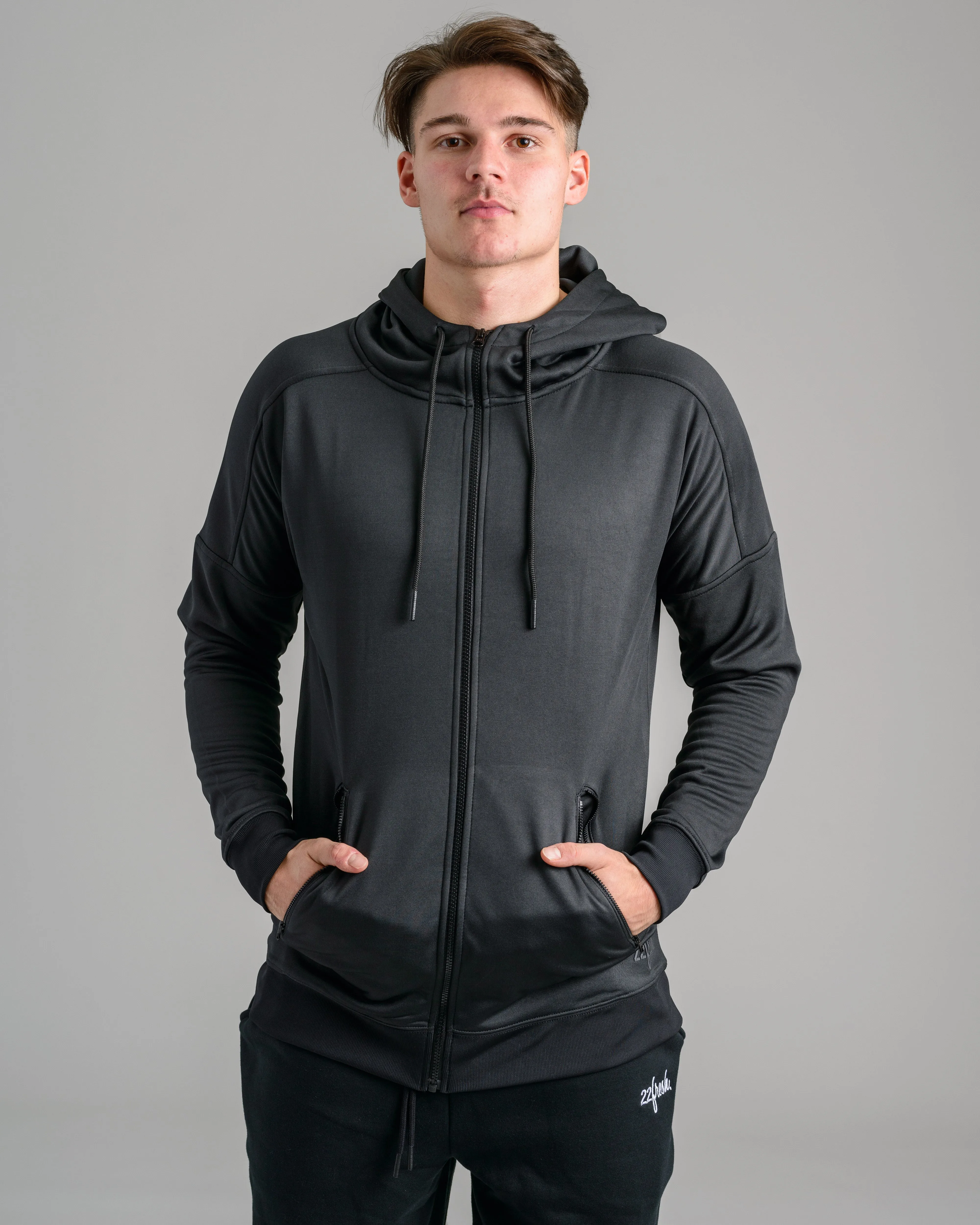 Men's Warmup Zip Hoodie - Black