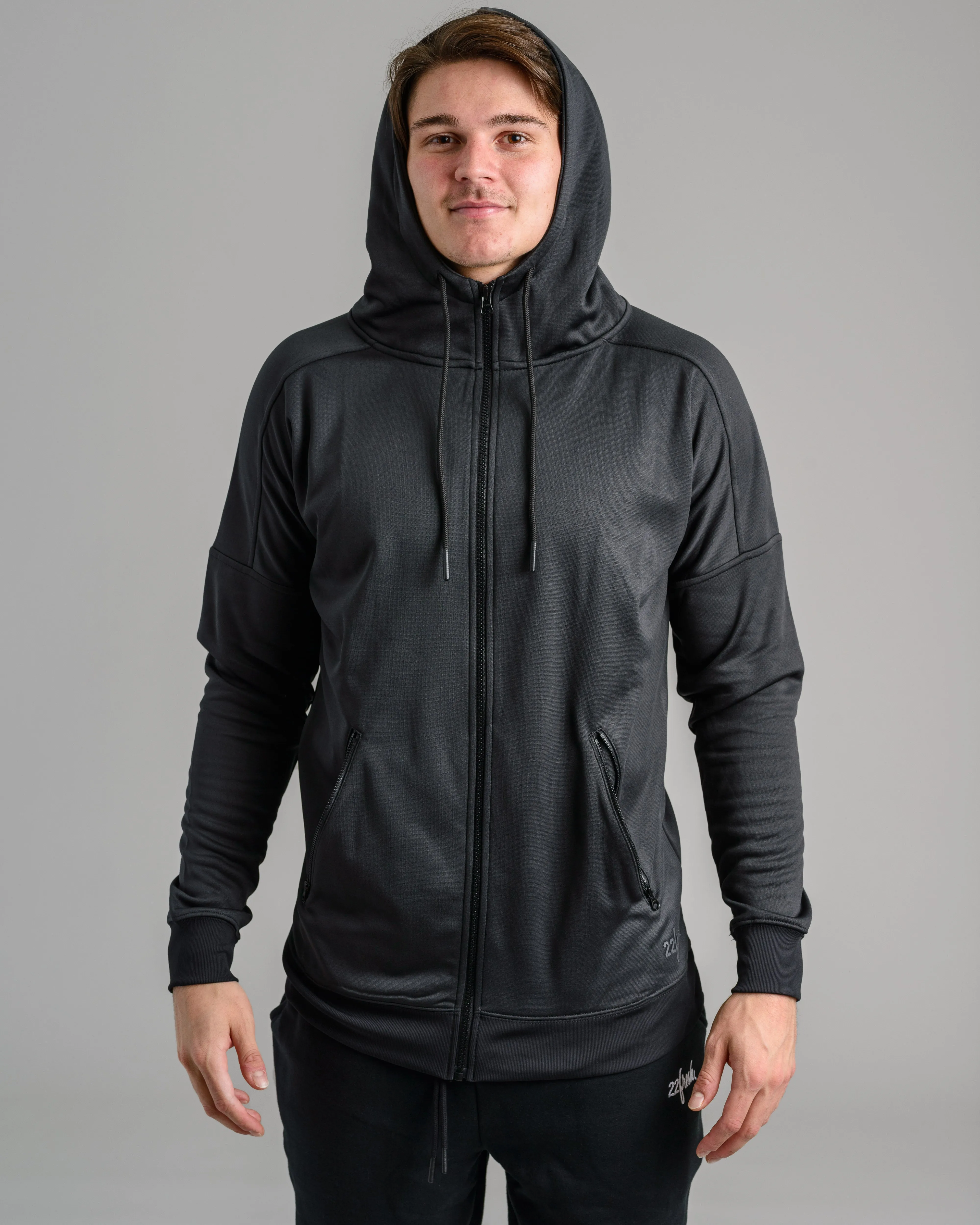 Men's Warmup Zip Hoodie - Black