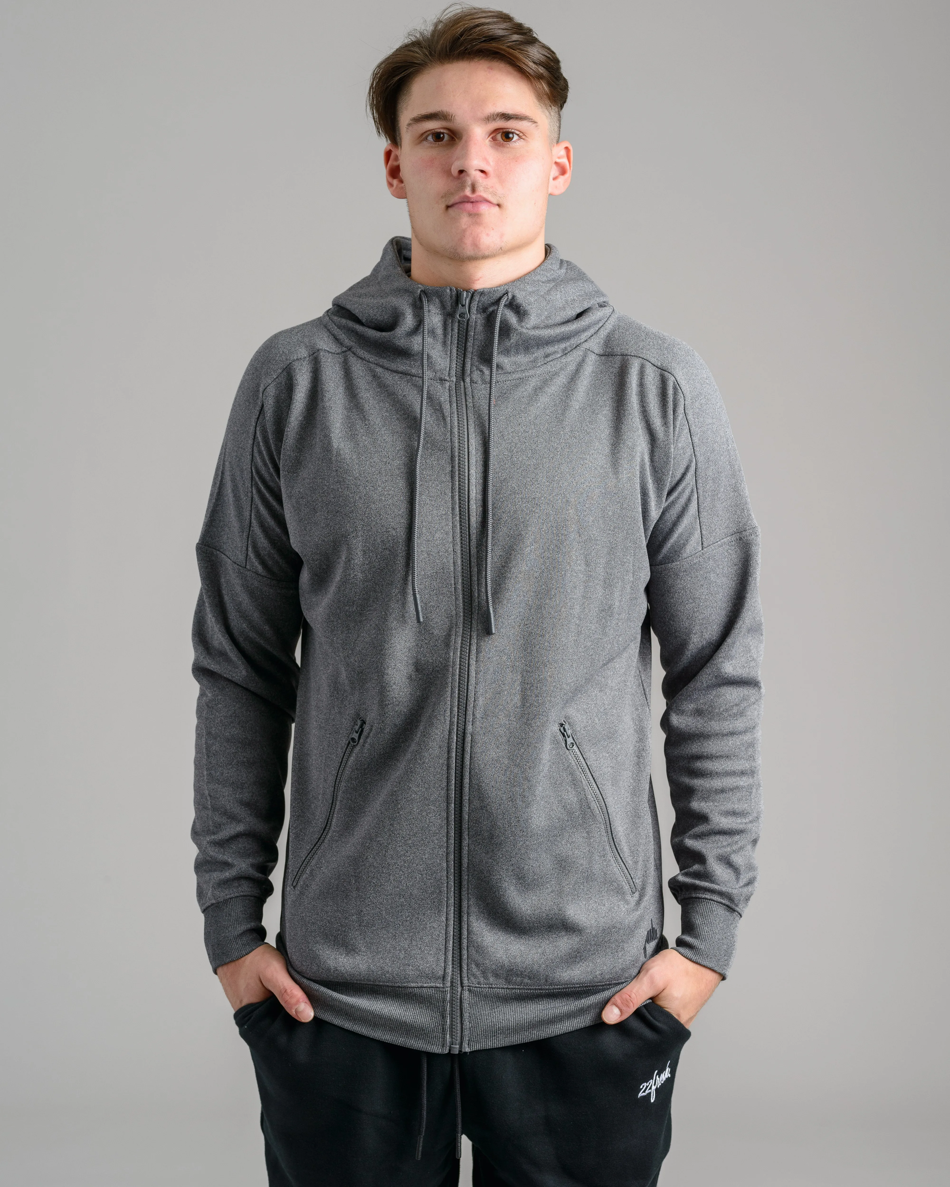 Men's Warmup Zip Hoodie - Heather Grey
