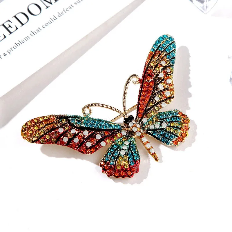 Meral Rhinestone Brooch Pin