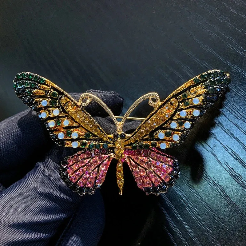 Meral Rhinestone Brooch Pin