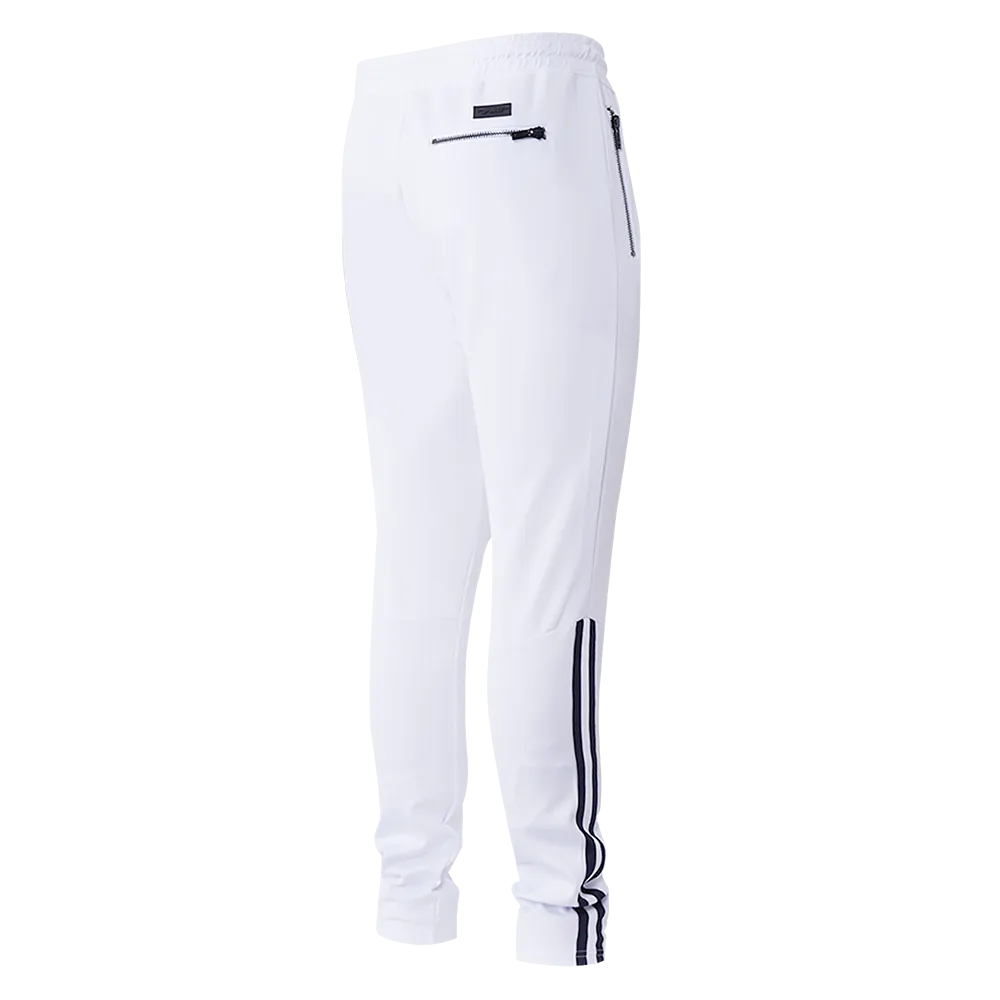 MLB NEW YORK YANKEES CLASSIC MEN'S DOUBLE KINT TRACK PANT (WHITE/MIDNIGHT NAVY)