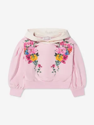 Monnalisa Girls Floral Print Hoodie