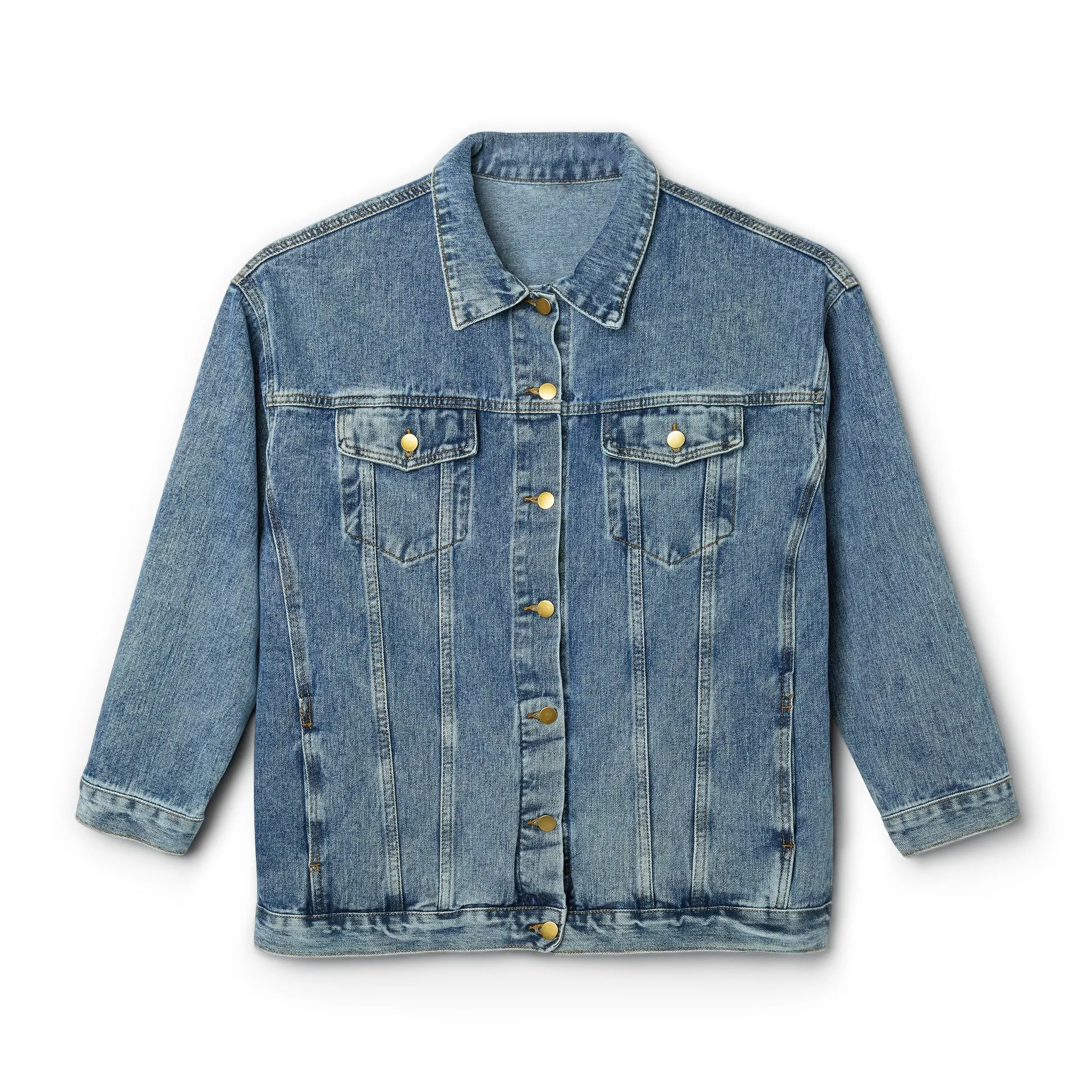 MOTHER Moms and Mayhem Heavy Metal Skull Women's Denim Jean Jacket