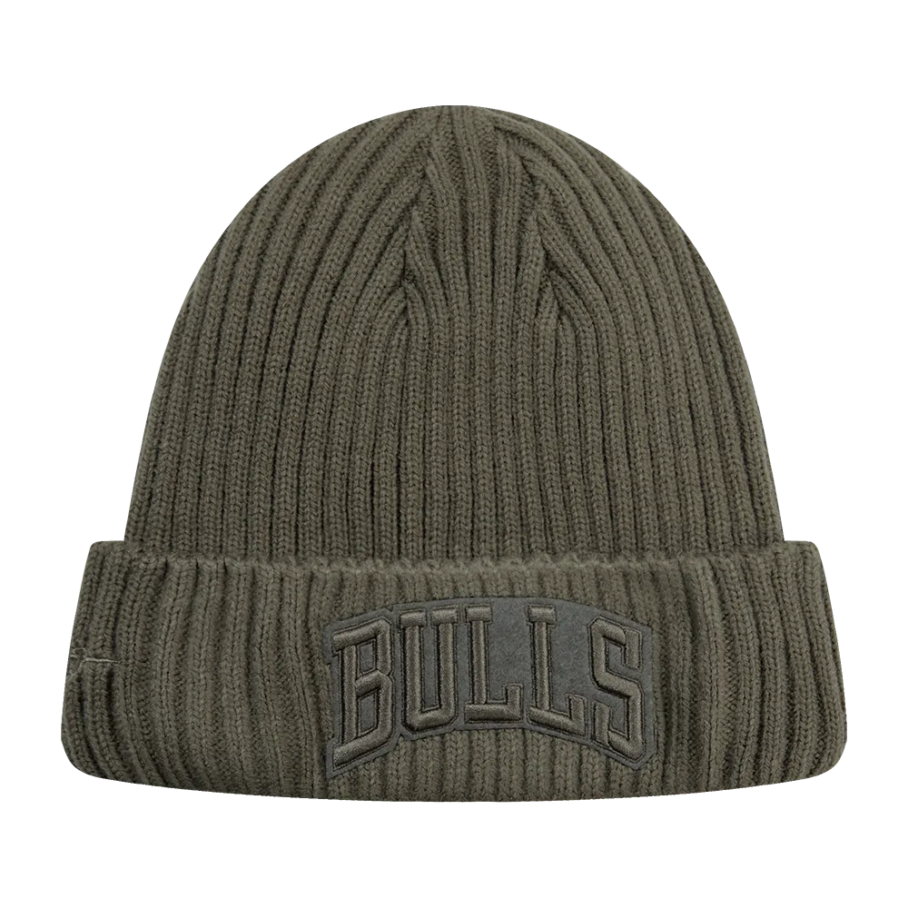 NBA CHICAGO BULLS NEUTRAL BEANIE (DARK TAUPE)