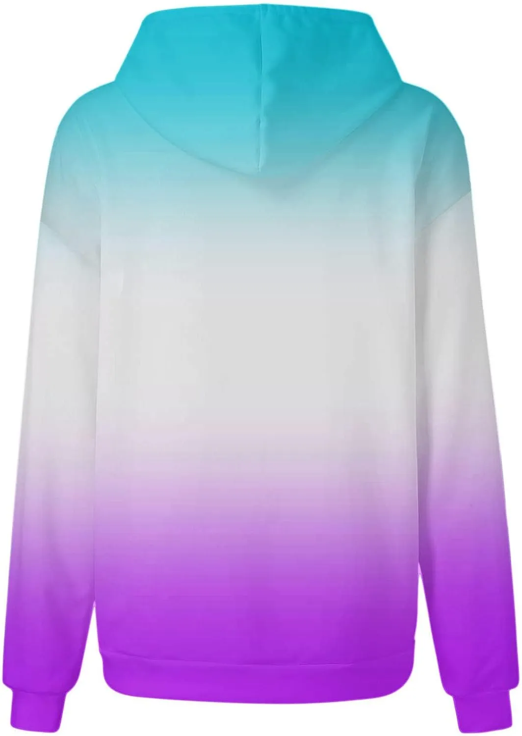 Oversized Sweatshirts for Women Fashion Gradient Hoodie Top Loose Long Sleeve Pullovers Fall Outfits Clothes