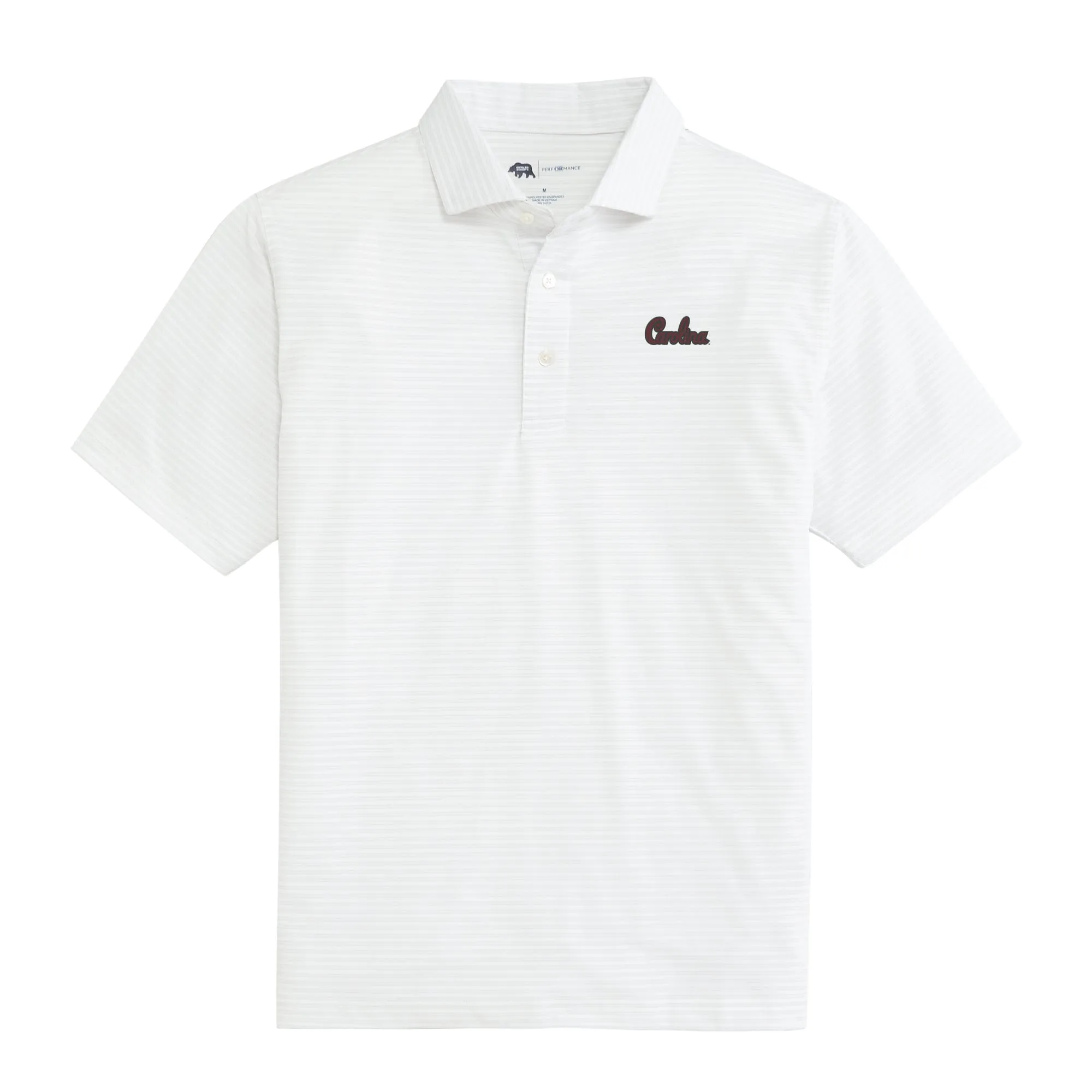Pairing Stripe South Carolina Script Performance Pique Polo
