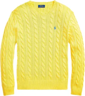 POLO RALPH LAUREN Men's Iconic Cable Knit Cotton Pullover Sweater