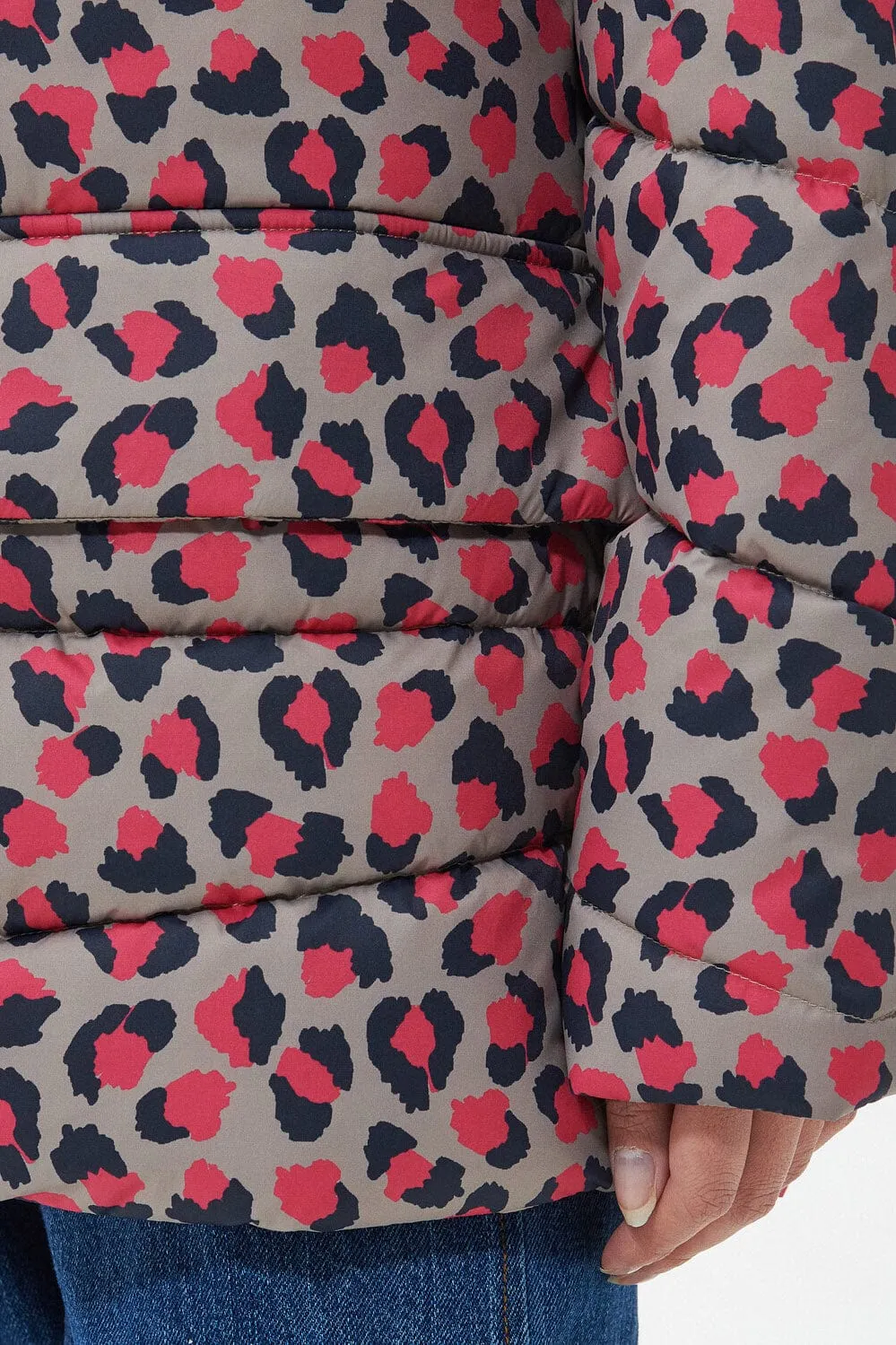 Printed Bracken Quilt Jacket - Starling Pink Dahlia