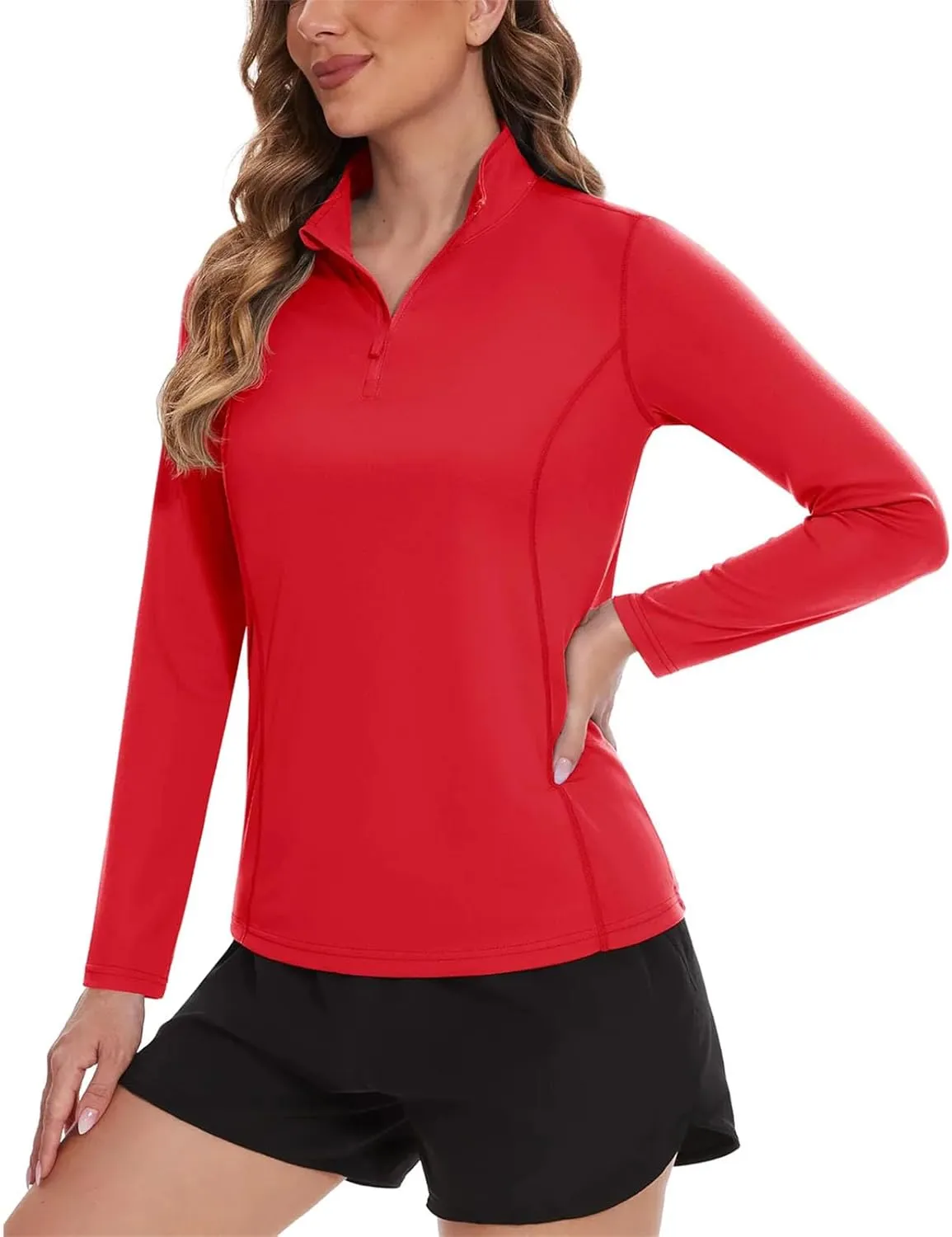 Quick Dry Long Sleeve T-Shirt Women's Long Sleeve UV Pullover