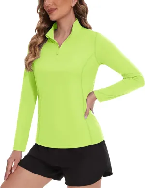 Quick Dry Long Sleeve T-Shirt Women's Long Sleeve UV Pullover