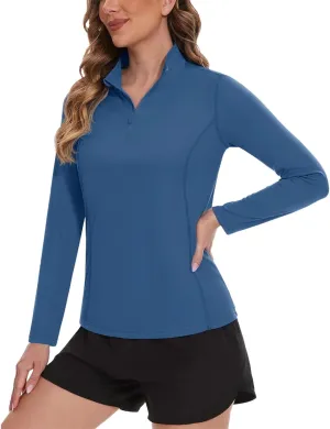Quick Dry Long Sleeve T-Shirt Women's Long Sleeve UV Pullover
