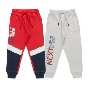 "Baby Boys' Jogger Pants  Pack of 2, 'Next Generation' & 'Athletic Division' Prints, Elastic Waist"