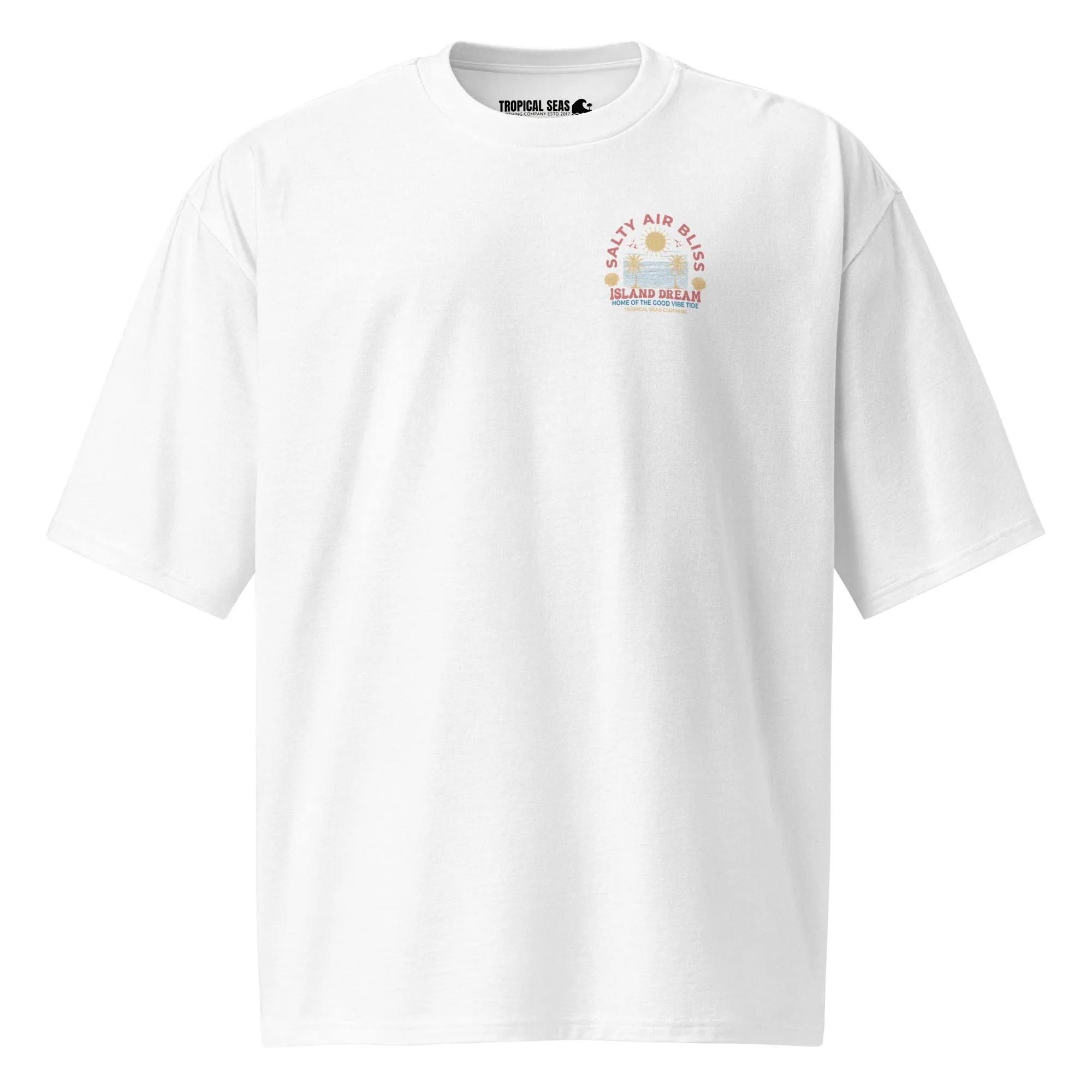 Salty Air Bliss Oversized Heavyweight T-Shirt  Premium Island-Inspired Streetwear Essential