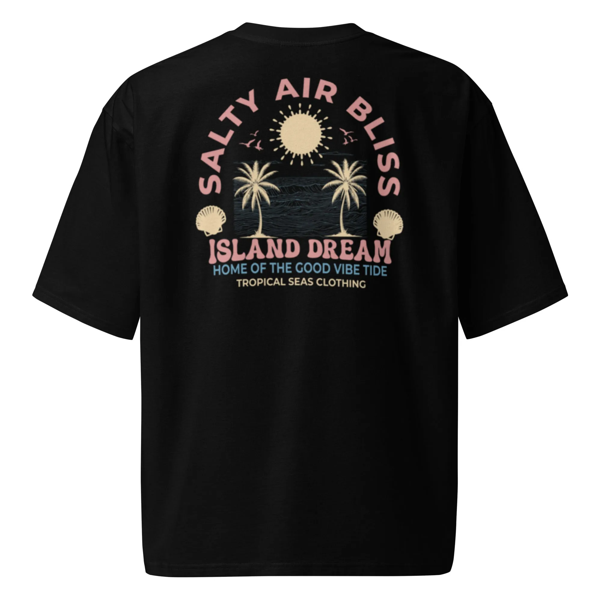 Salty Air Bliss Oversized Heavyweight T-Shirt  Premium Island-Inspired Streetwear Essential