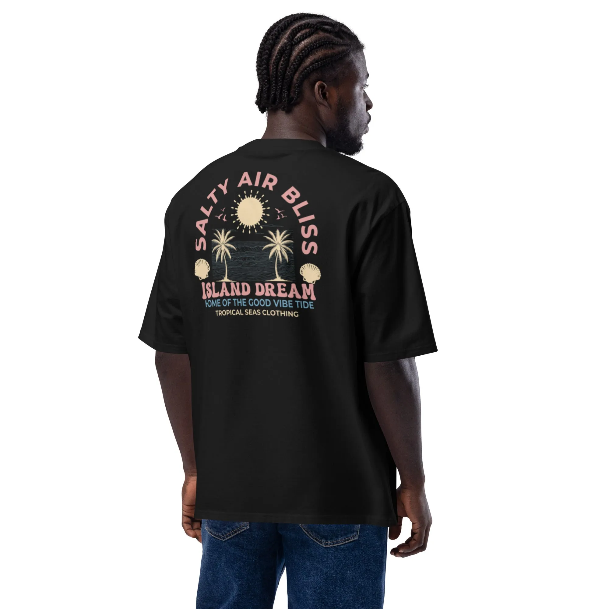Salty Air Bliss Oversized Heavyweight T-Shirt  Premium Island-Inspired Streetwear Essential