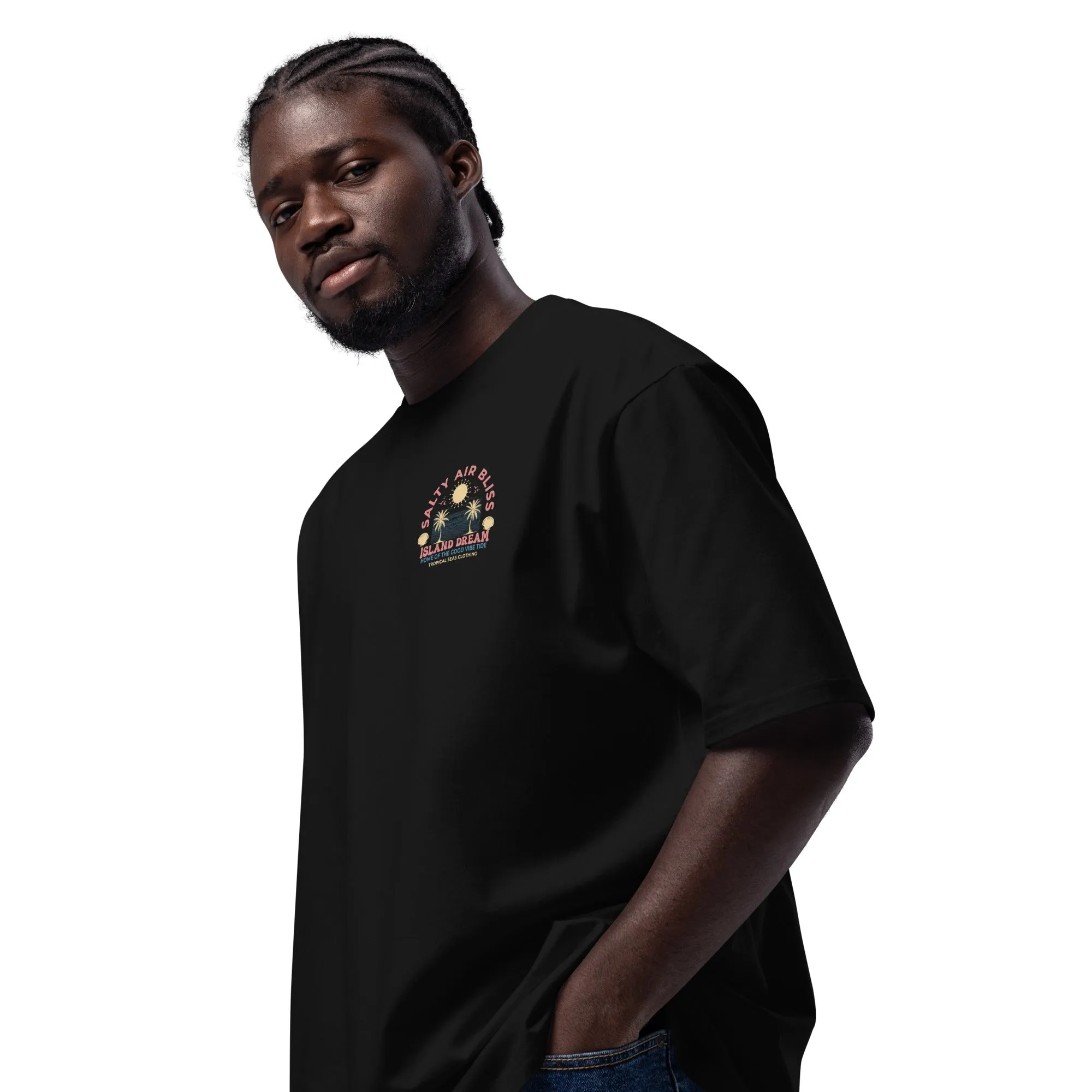 Salty Air Bliss Oversized Heavyweight T-Shirt  Premium Island-Inspired Streetwear Essential