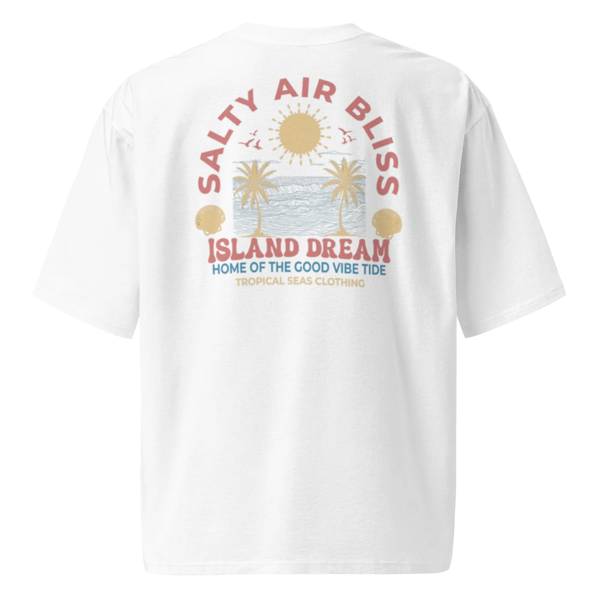 Salty Air Bliss Oversized Heavyweight T-Shirt  Premium Island-Inspired Streetwear Essential