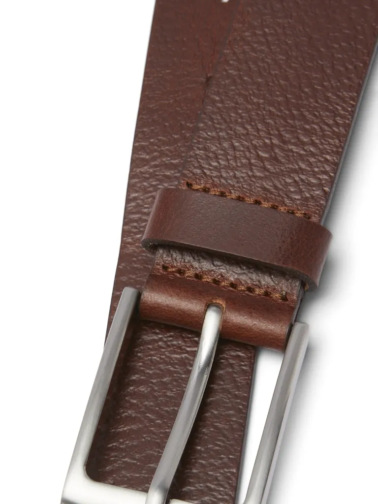 Stockholm Leather Brown Stone Coffee Belt