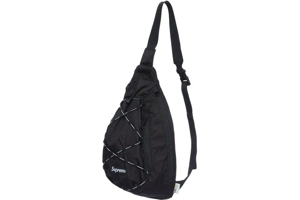SUPREME SLING BAG BLACK SS22