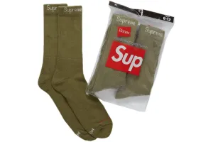 SUPREME SOCKS OLIVE
