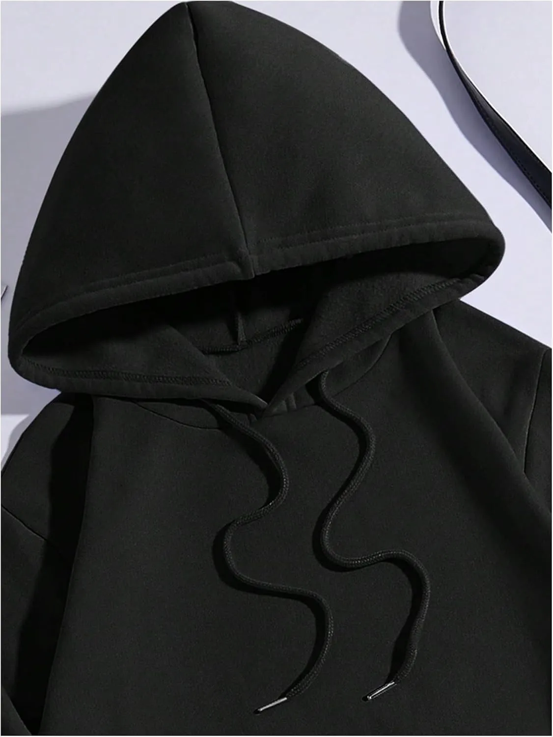 SweatyRocks Women's Letter Graphic Hoodie Drawstring Long Sleeve Oversized Pullovers Sweatshirts