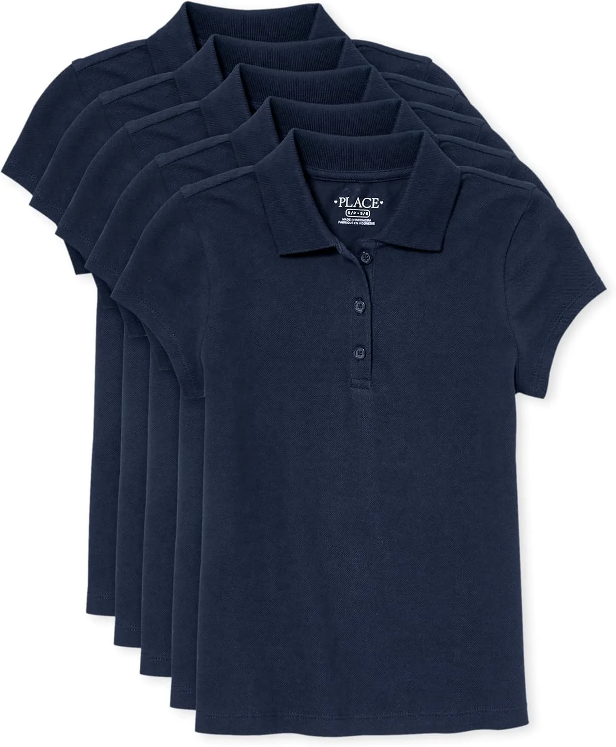 The Childrens Place Multipack Short Sleeve Pique Polo