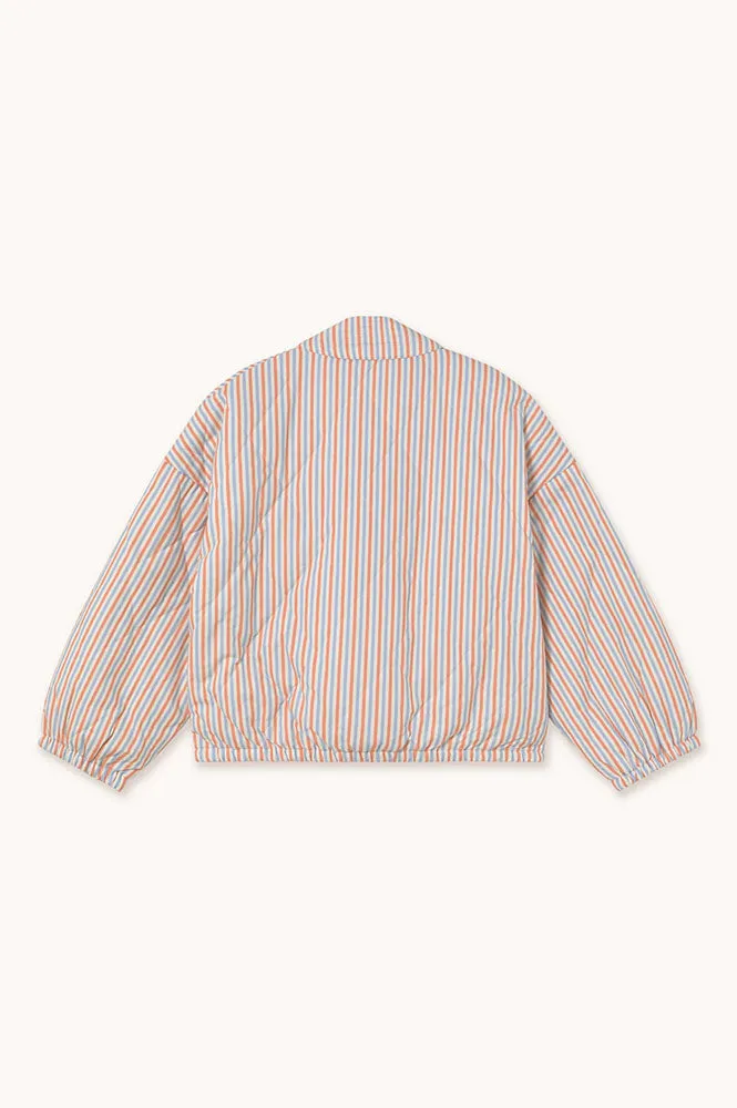 The Tiny Big Sister Striped Blue and Grey Papaya Jacket