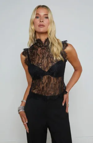 Tours Sleeveless Lace Top