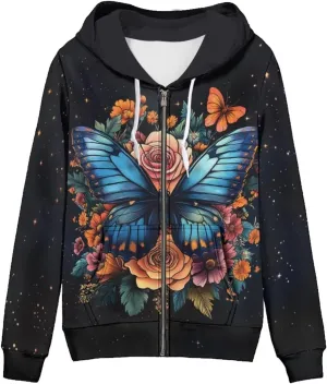 Upetstory Womens Full Zip Up Hoodies Long Sleeve Casual Sweatshirts with Pockets