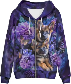Upetstory Womens Full Zip Up Hoodies Long Sleeve Casual Sweatshirts with Pockets