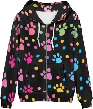 Upetstory Womens Full Zip Up Hoodies Long Sleeve Casual Sweatshirts with Pockets