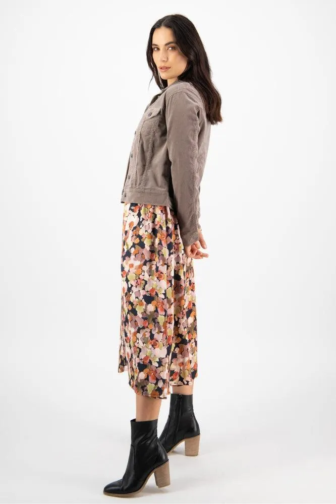 Vassalli Cord DJ Jacket Taupe