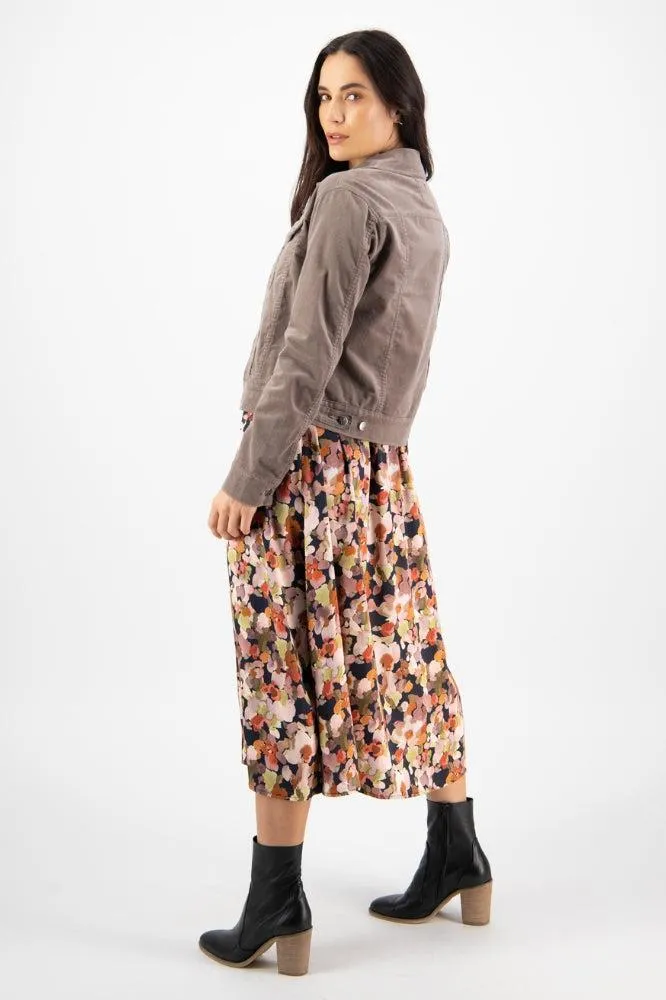 Vassalli Cord DJ Jacket Taupe