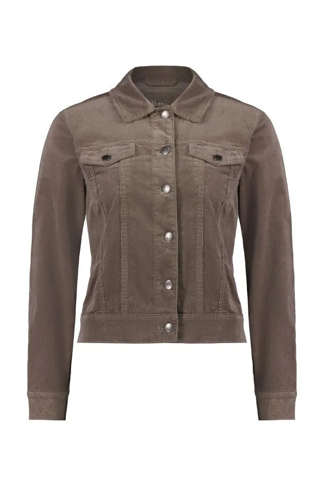 Vassalli Cord DJ Jacket Taupe