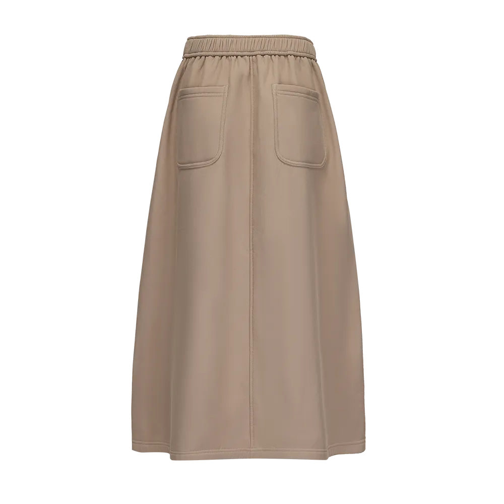 Women's Bonded Fleece Knitted Skirt
