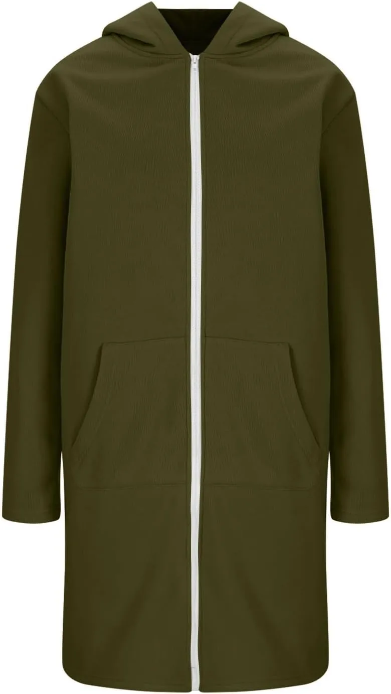 Women's Full Zip Up Hoodies Oversized Fleece Long Sleeve Sweatshirt Comfy Casual Fall Jacket Coat with Pocket 2024