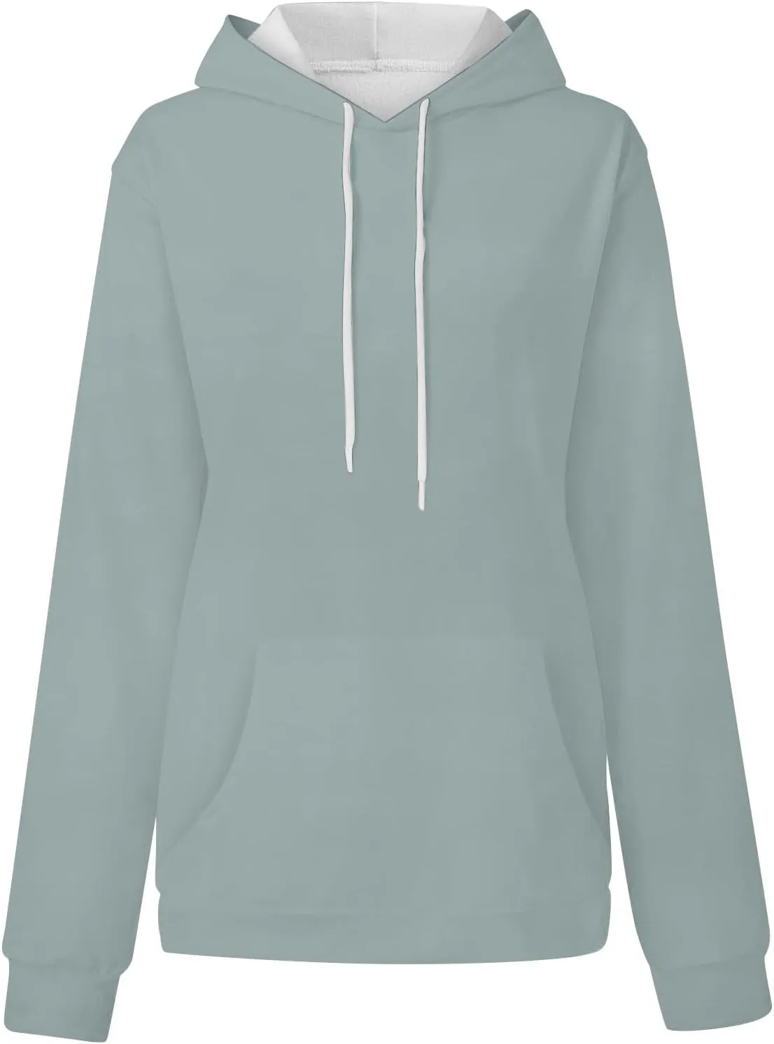 Women's Hoodies Sweatshirts Cute Long Sleeve Tops Loose Fleece Pullovers with Pocket