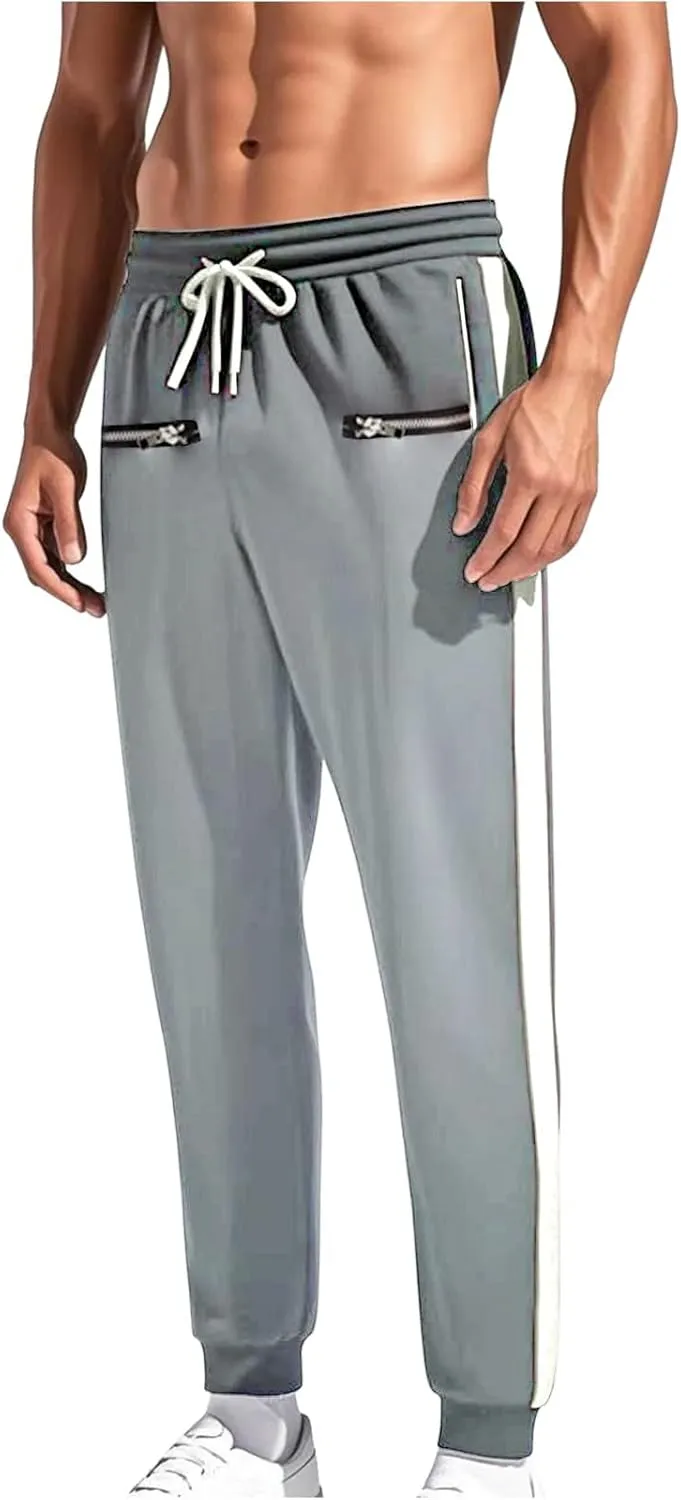 Work Pants for Men Slim Fit Stretch Active Pants Plus Size Ice Breathable Casual Comfy Pants Trousers with Pockets