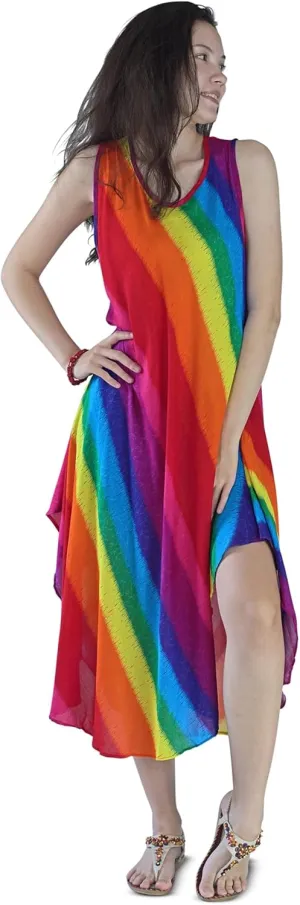 Your Cozy Women's Summer Dresses Elegant Midi Sleeveless Tank Beach Sun Dress for Casual and Formal Occasions
